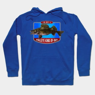 Walleye Guy Fishing Design Hoodie